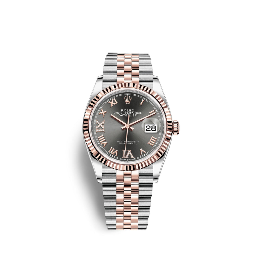 Datejust 36, 18k Everose Gold and Stainless Steel, 36mm