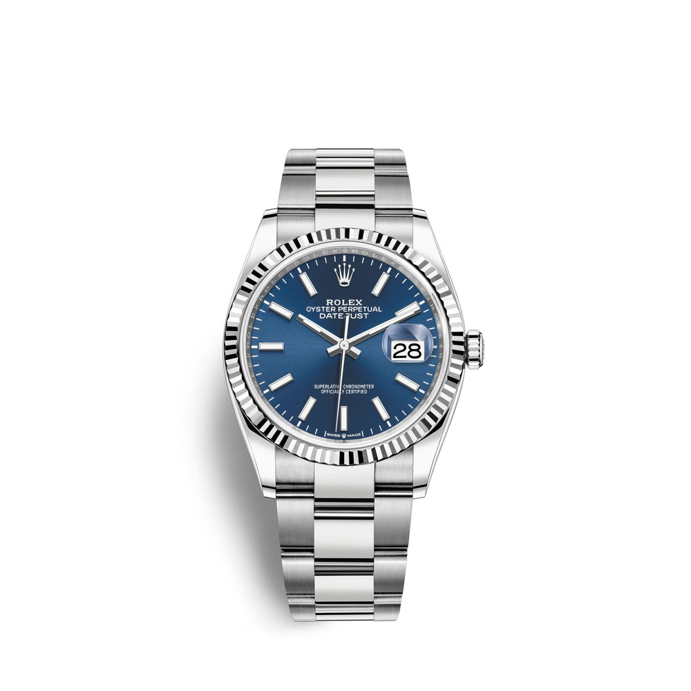 Datejust 36, Stainless Steel and 18k White Gold, 36mm