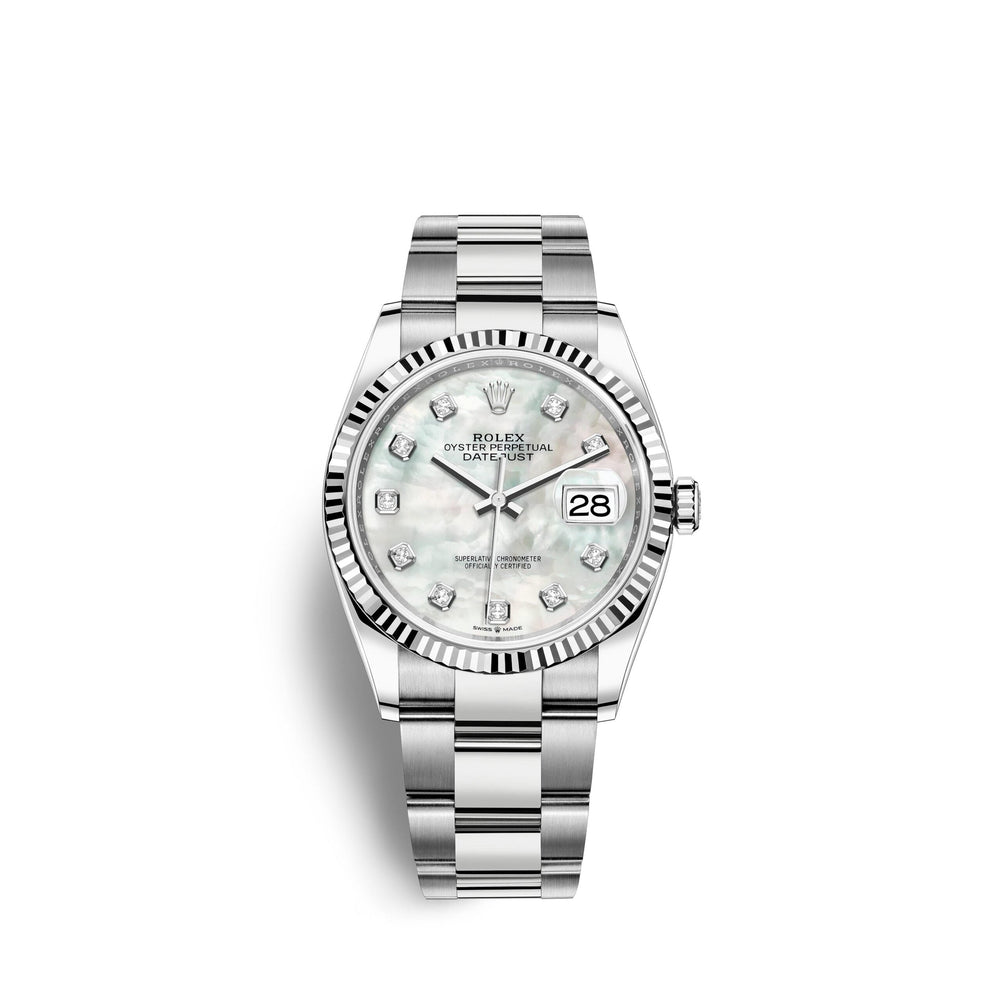 Datejust 36, Stainless Steel and 18k White Gold, 36mm