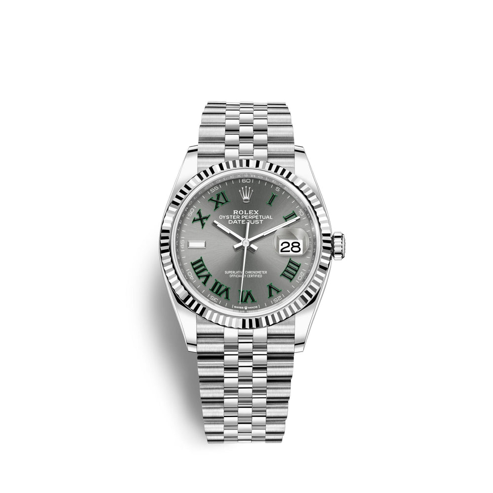 Datejust 36, Stainless Steel and 18k White Gold, 36mm