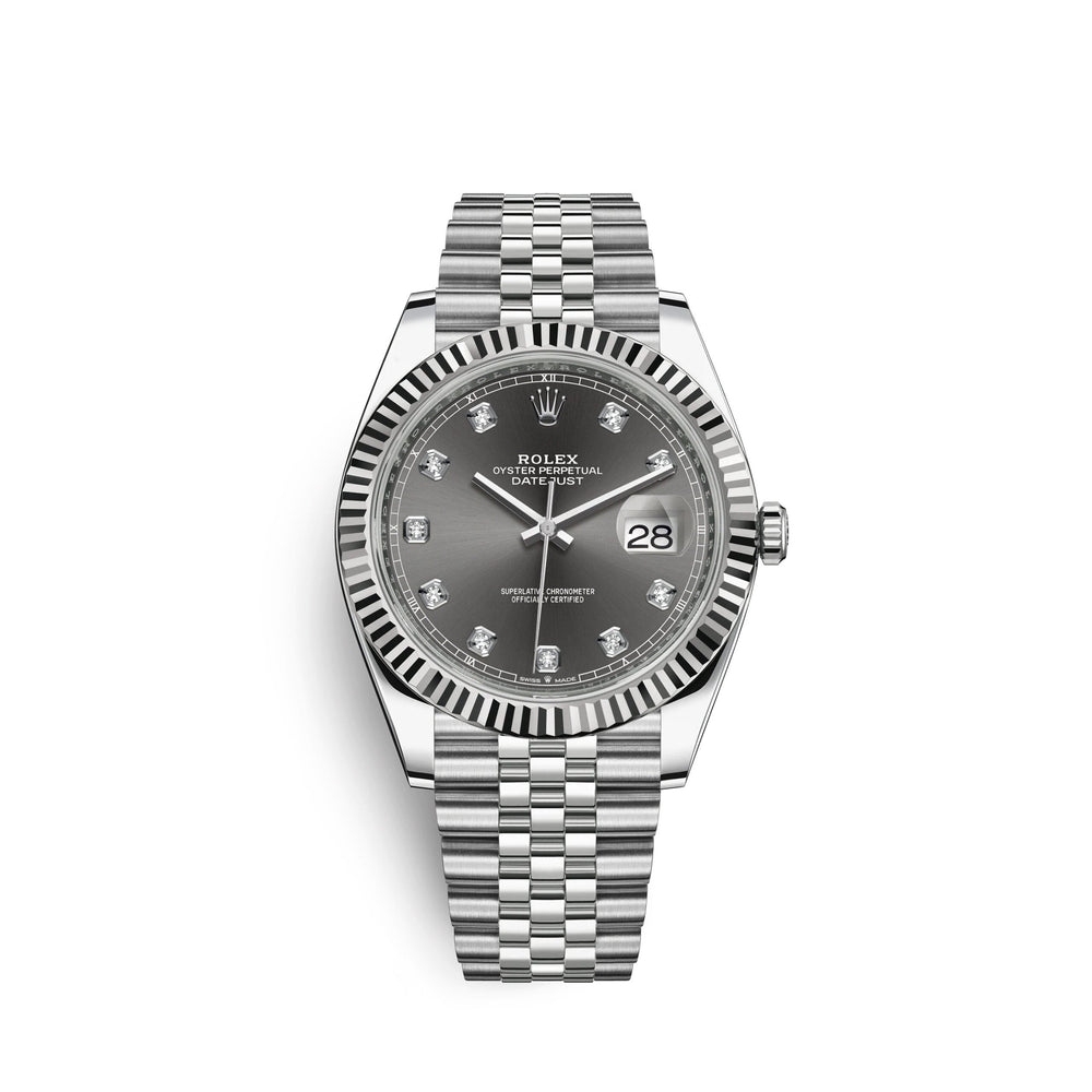 Datejust 41, Stainless Steel and 18k White Gold, 41mm