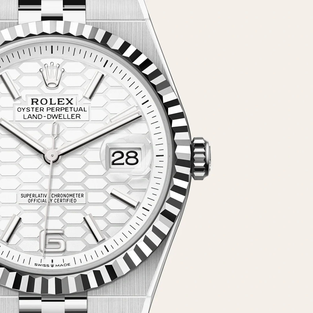 Land-Dweller 40mm Oystersteel & White Gold M127334-0001 - image 2