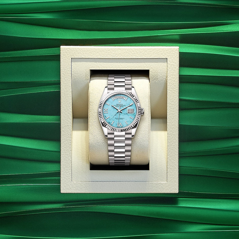 Day-Date 36, 18k White Gold with Diamond-set, 36mm - image 4