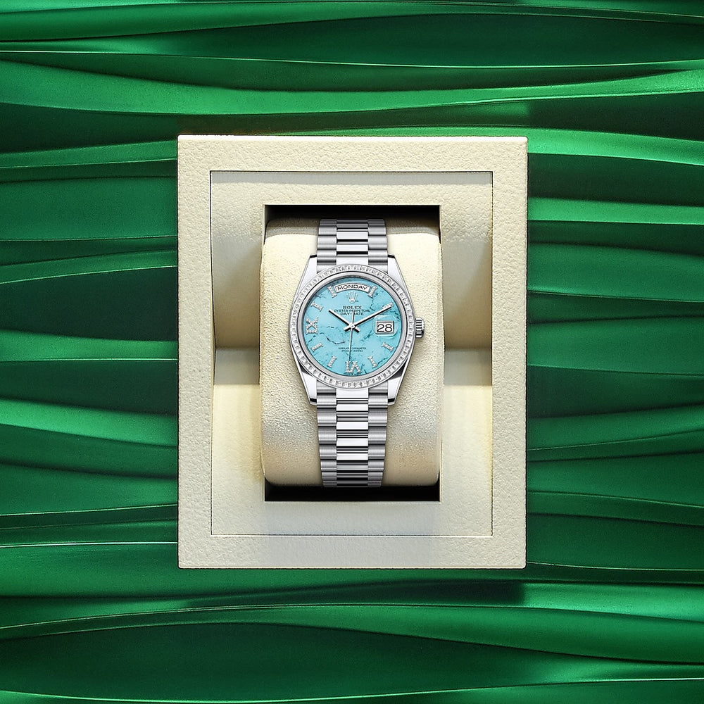 Day-Date 36, Platinum with Diamond-set, 36mm - image 5