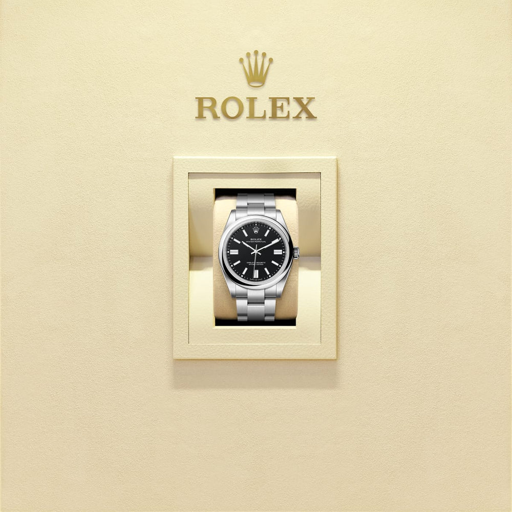 Unworn 2025, Oyster Perpetual, Oystersteel 41mm, Black dial, Domed Oyster - image 4