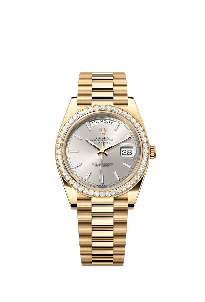 Day-Date 40, 18k Yellow Gold with Diamond-set, 40mm