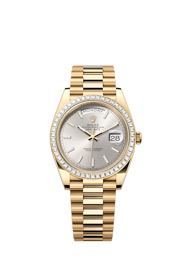 Day-Date 40, 18k Yellow Gold with Diamond-set, 40mm