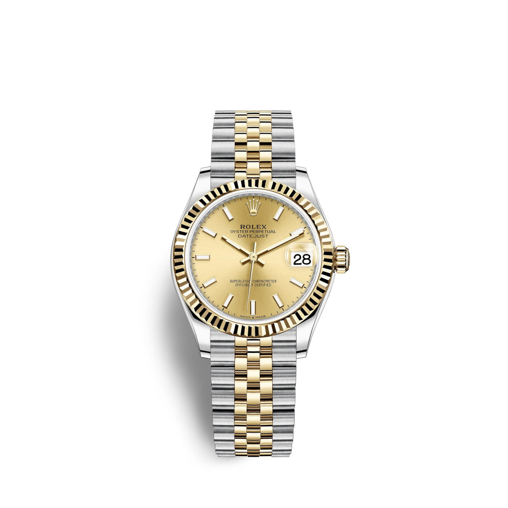 Datejust 31, Oystersteel and 18k Yellow Gold