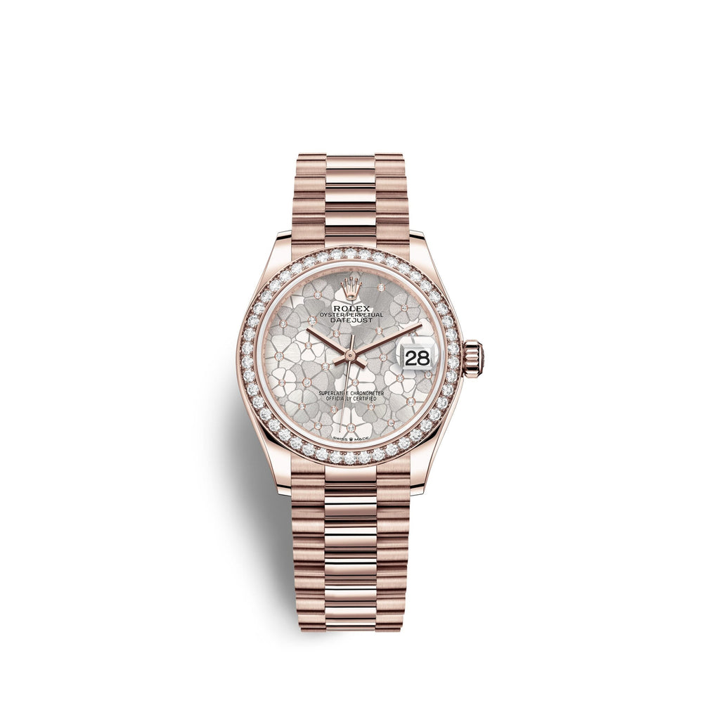 Datejust 31mm, 18k Everose Gold and Diamonds