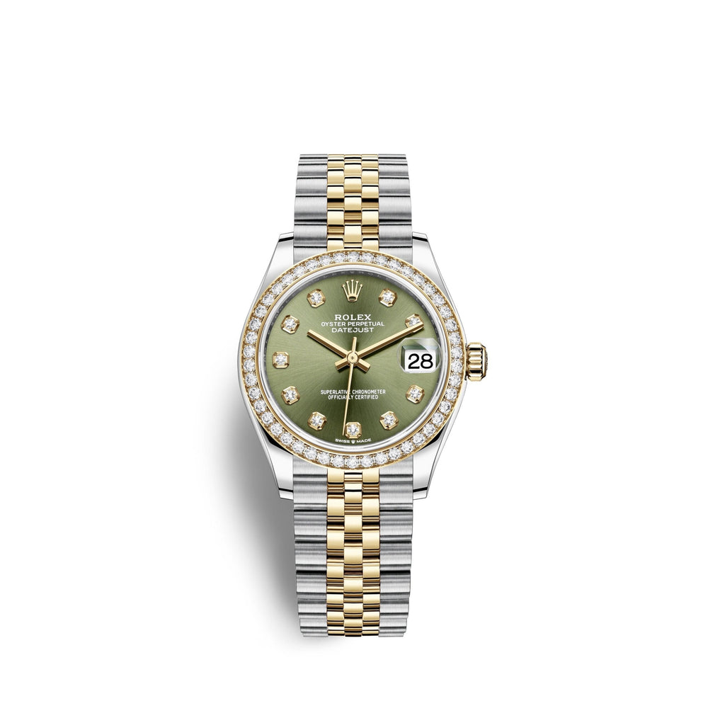 Datejust 31, Oystersteel, 18kt Yellow Gold and diamonds