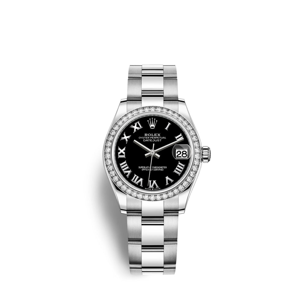 Datejust 31, Oystersteel, 18kt White Gold and diamonds