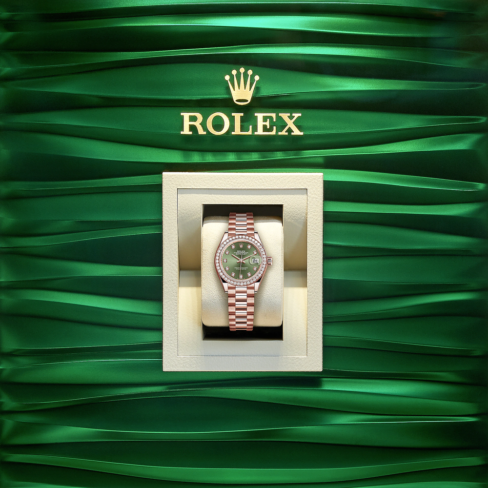 Lady-Datejust 28, 18kt Everose Gold and diamonds - image 5