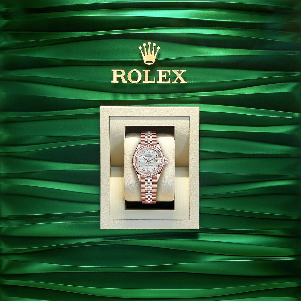 Lady-Datejust 28, 18kt Everose Gold and diamonds - image 5