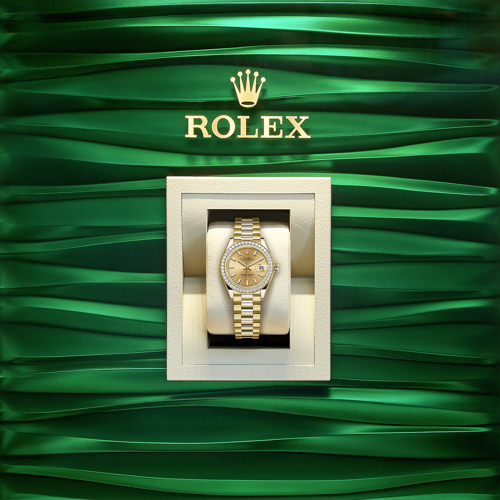 Lady-Datejust 28, 18kt Yellow Gold and diamonds - image 5