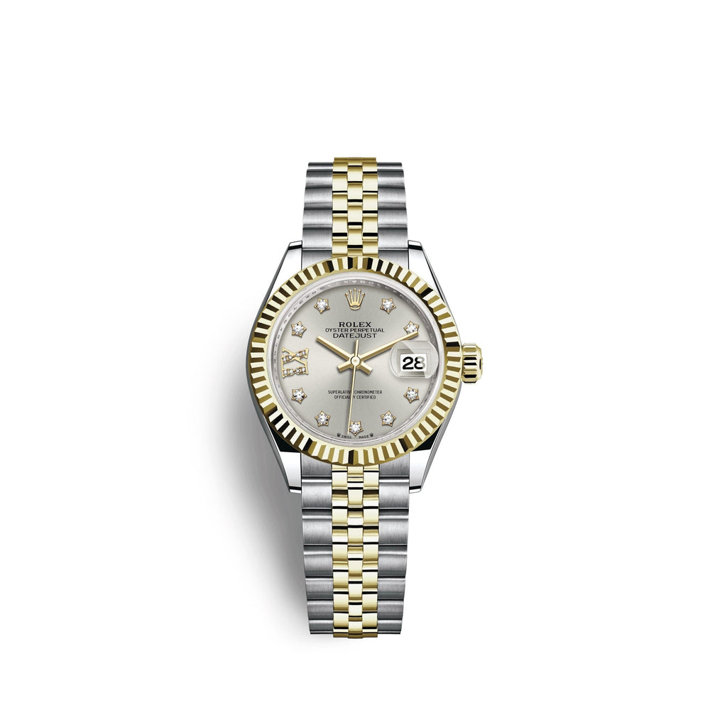 Lady-Datejust 28, Oystersteel and 18k Yellow Gold
