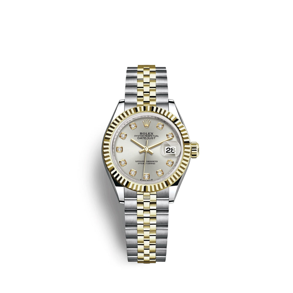 Lady-Datejust 28, Oystersteel and 18k Yellow Gold