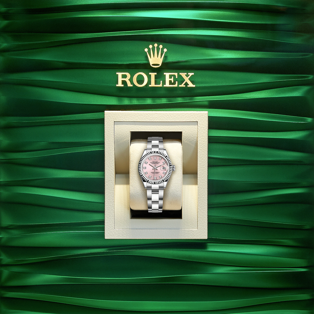 Lady-Datejust 28, Oystersteel and 18k White Gold - image 5