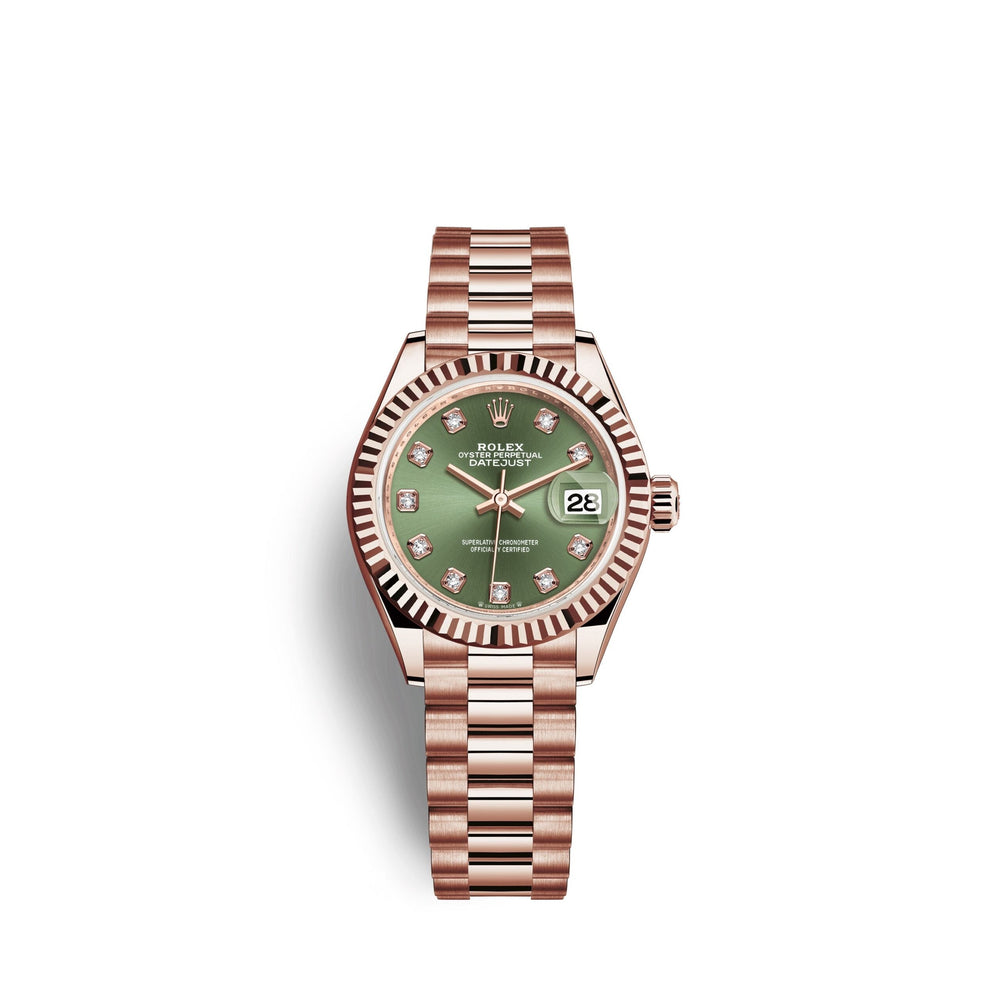 Lady-Datejust 28, 18k Everose Gold
