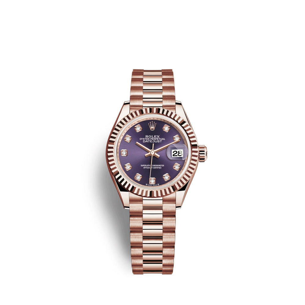 Lady-Datejust 28, 18k Everose Gold