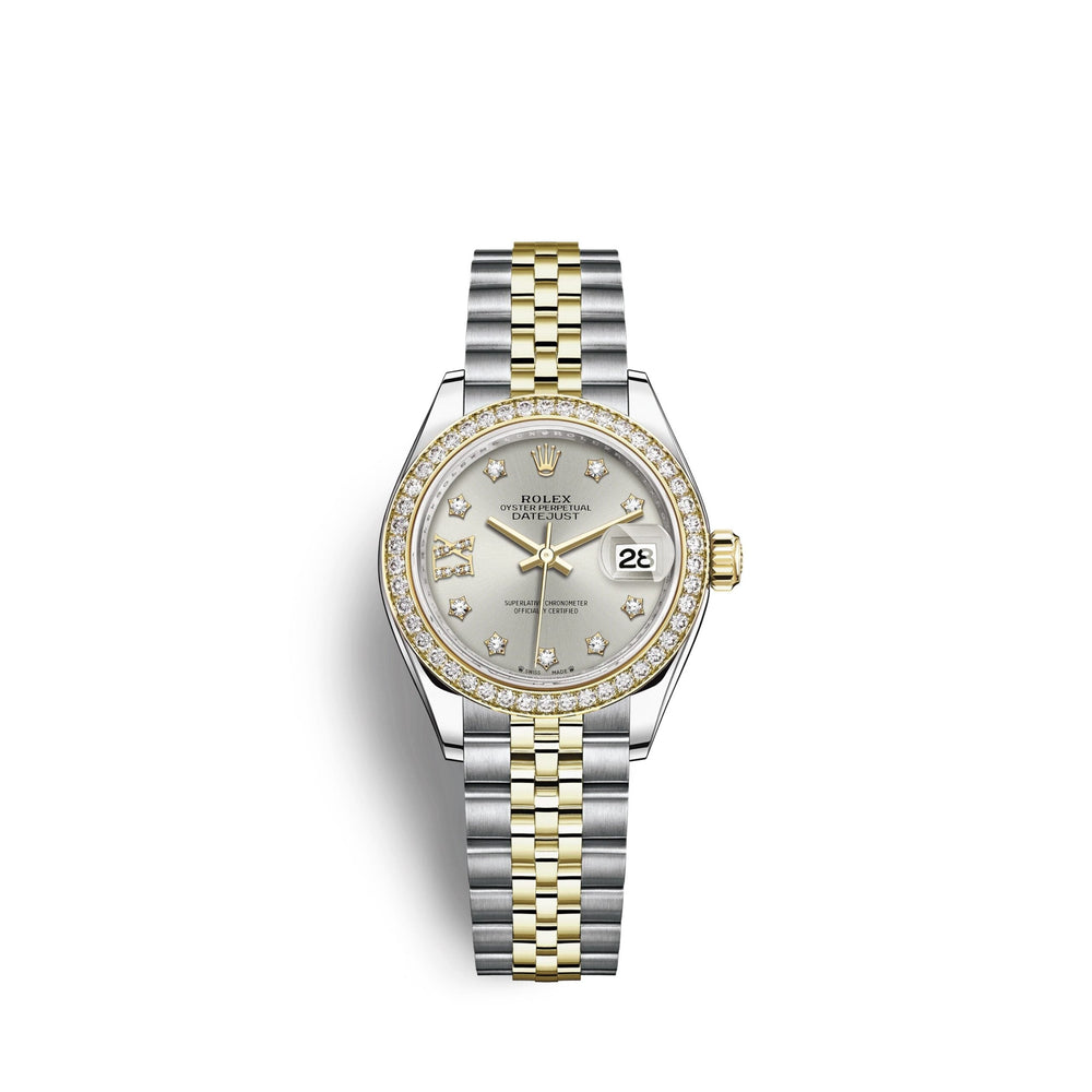 Lady-Datejust 28, Oystersteel and 18k Yellow Gold
