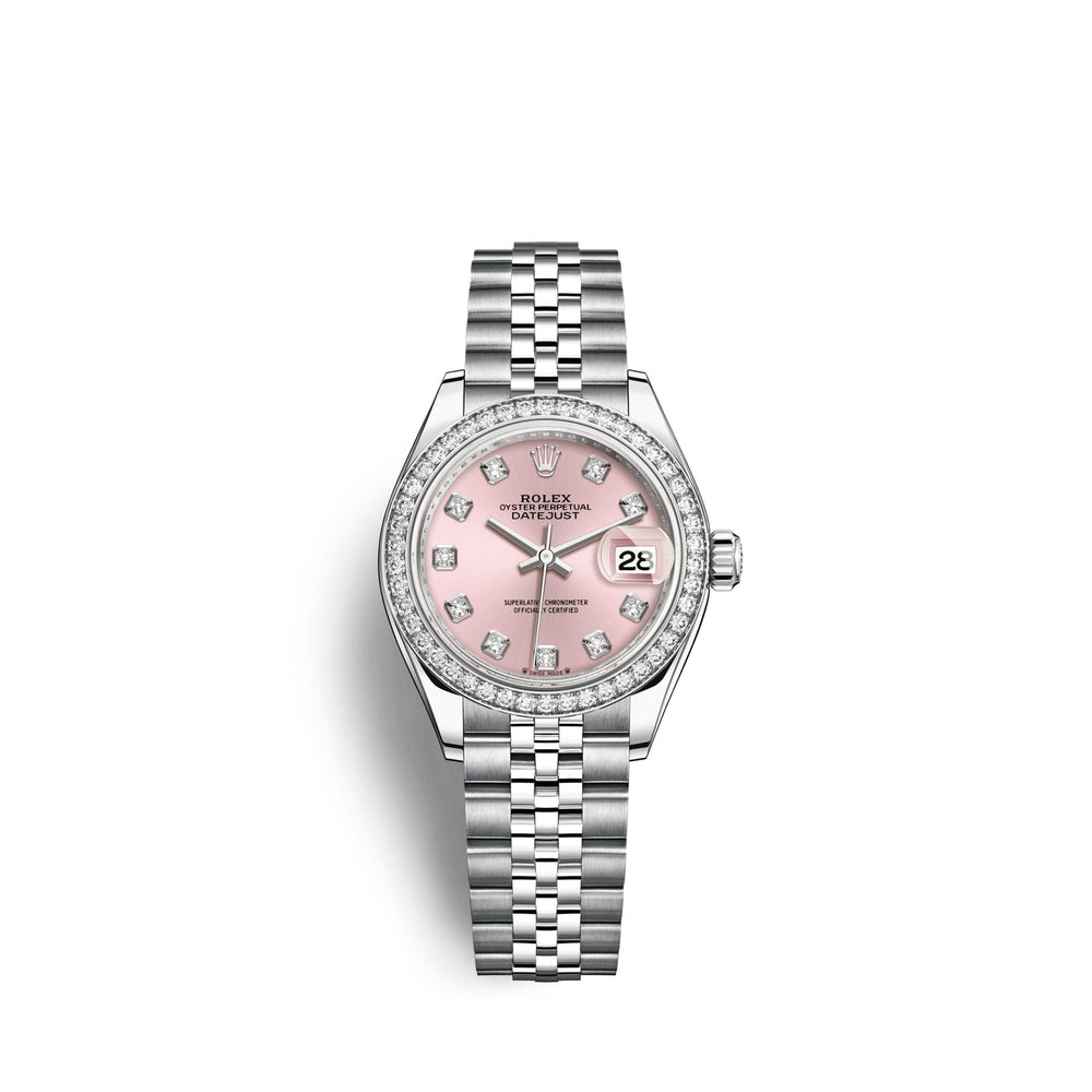 Lady-Datejust 28, Oystersteel and 18k White Gold