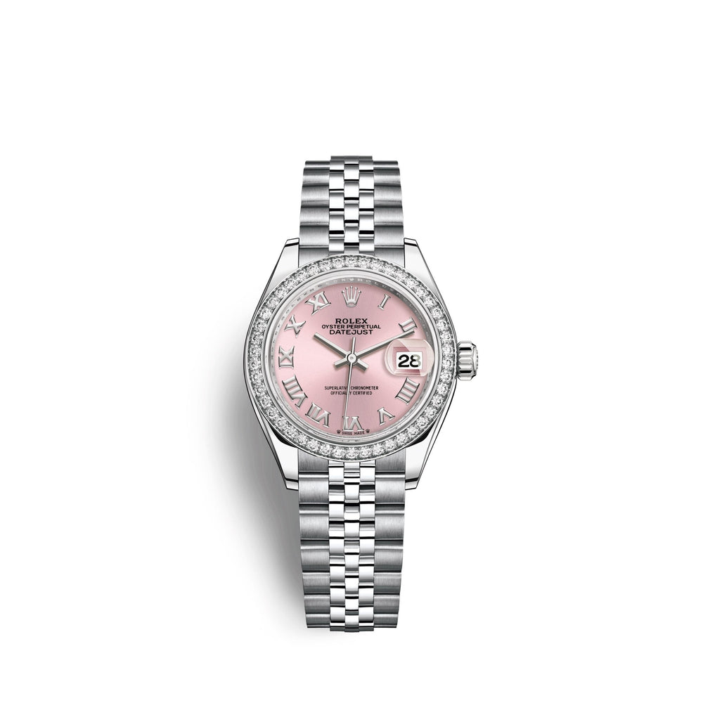 Lady-Datejust 28, Oystersteel and 18k White Gold