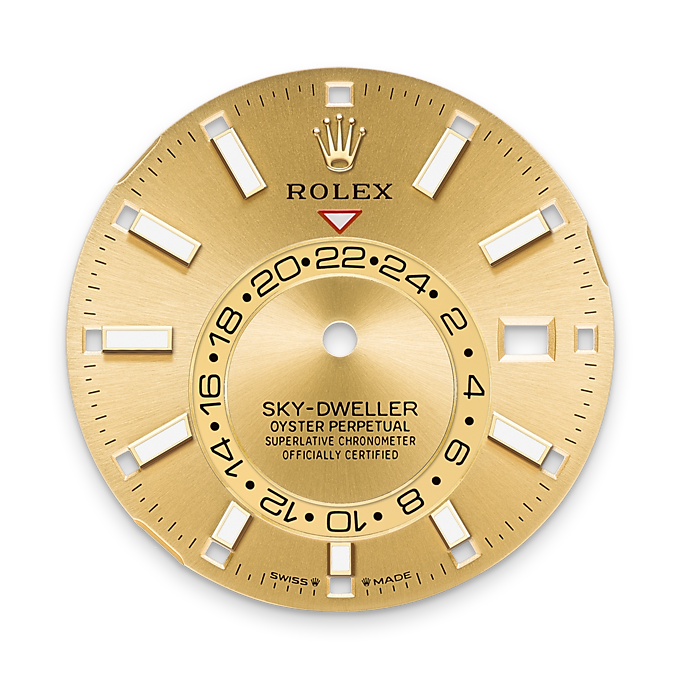 Sky-Dweller, 42mm, Oystersteel and 18k Yellow Gold, Champagne, Oyster - image 2