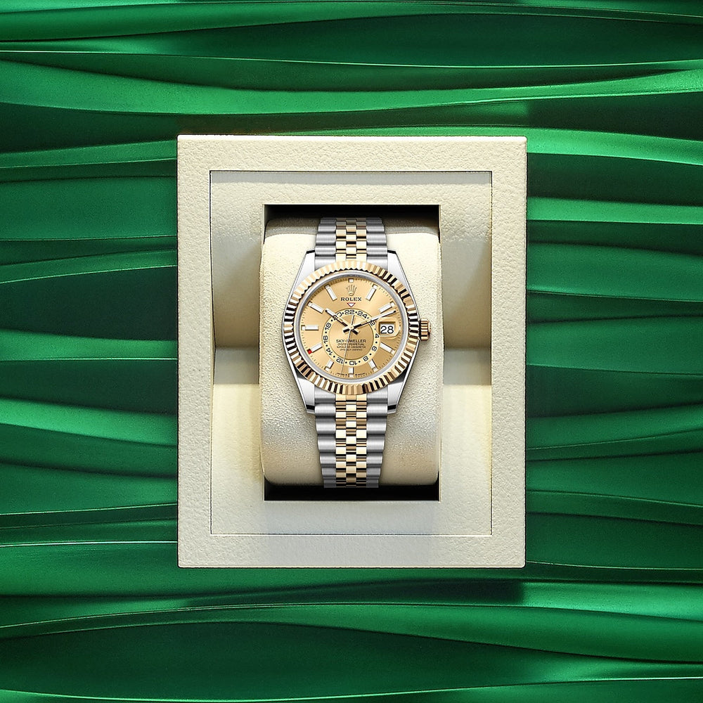 Sky-Dweller, 42mm, Oystersteel and 18k Yellow Gold, Champagne, Jubilee - image 5