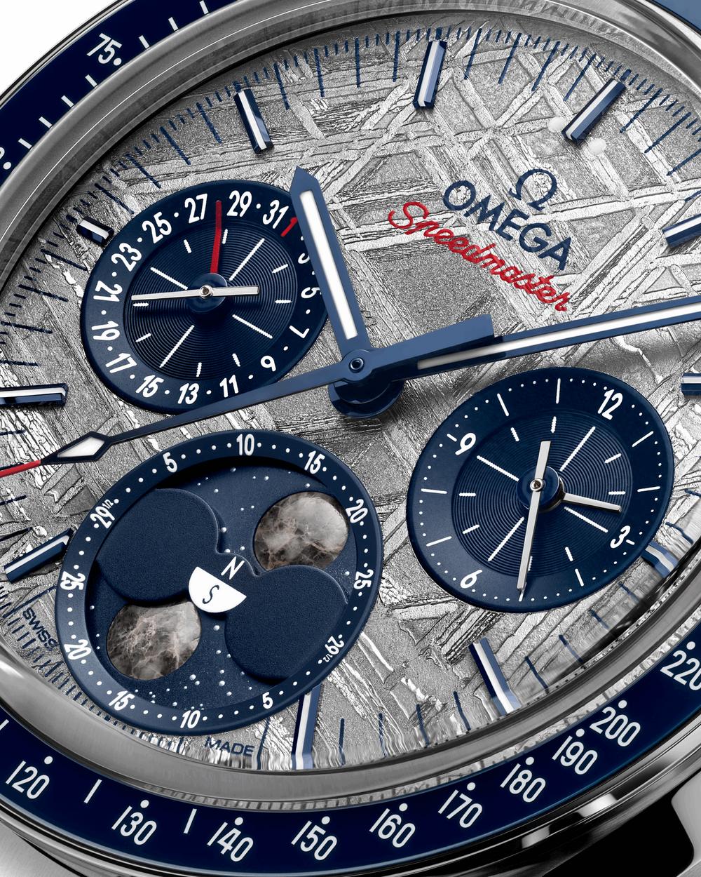 Unworn, Speedmaster Moonphase, Stainless Steel, Chronograph, 43 mm - image 2