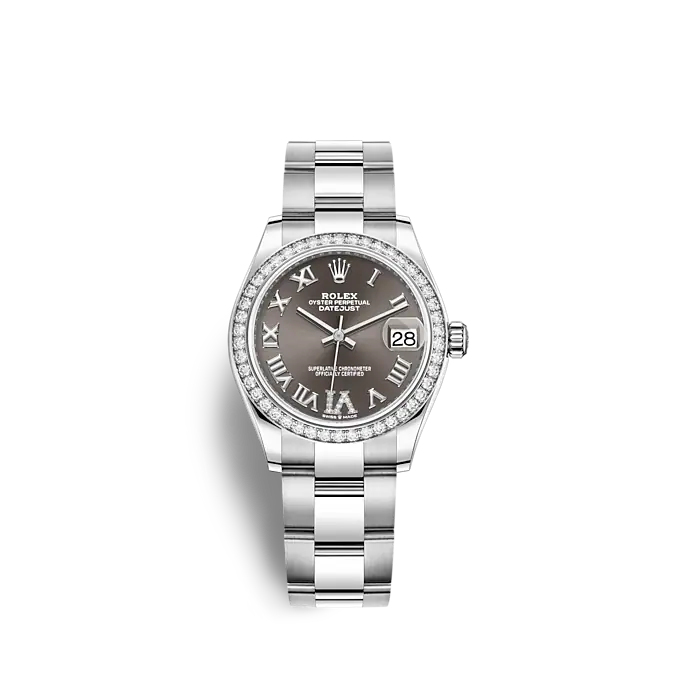Datejust 31, Oystersteel, 18kt White Gold and diamonds - image 3