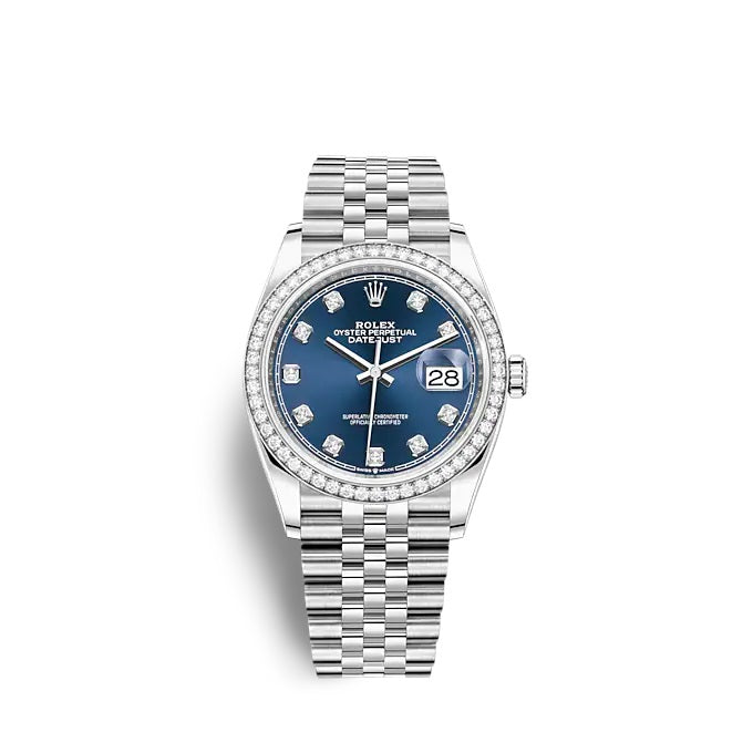 Datejust 36 Oystersteel and white gold