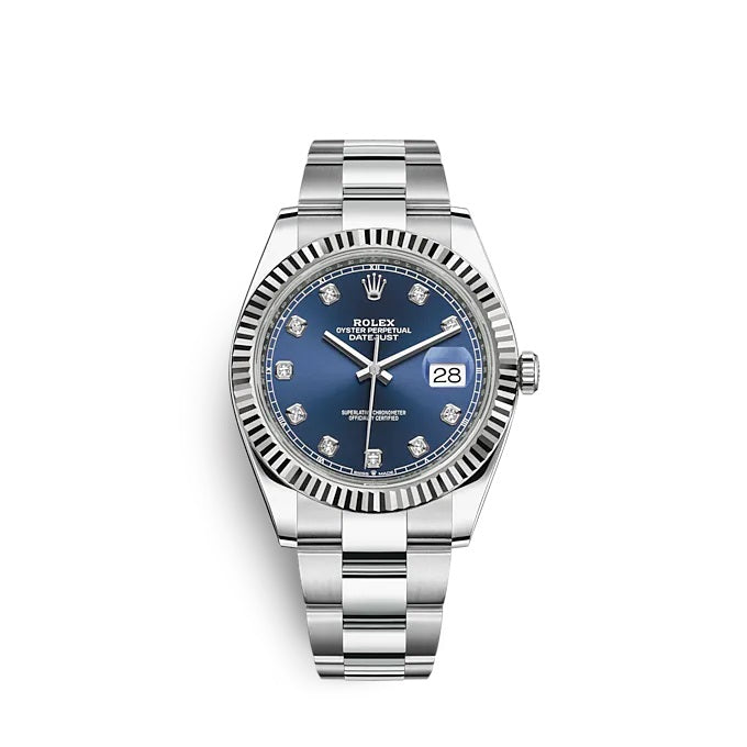 Datejust 41 Oystersteel and white gold