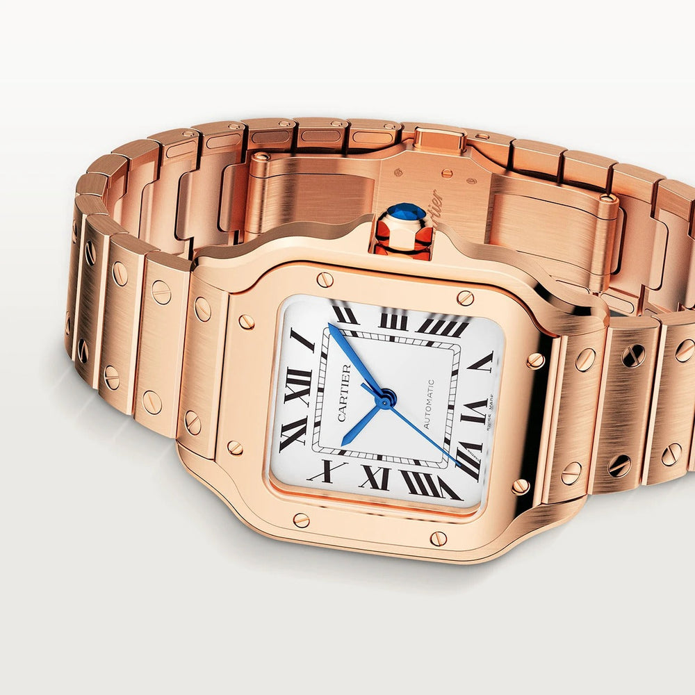 Unworn Santos, 18k Rose Gold, 35.1mm - image 3
