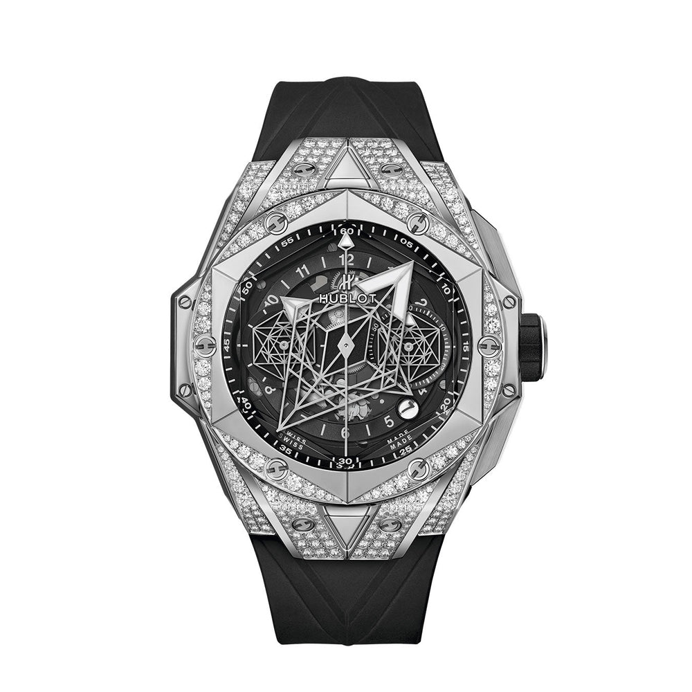 Big Bang SANG BLEU II TITANIUM PAVÉ