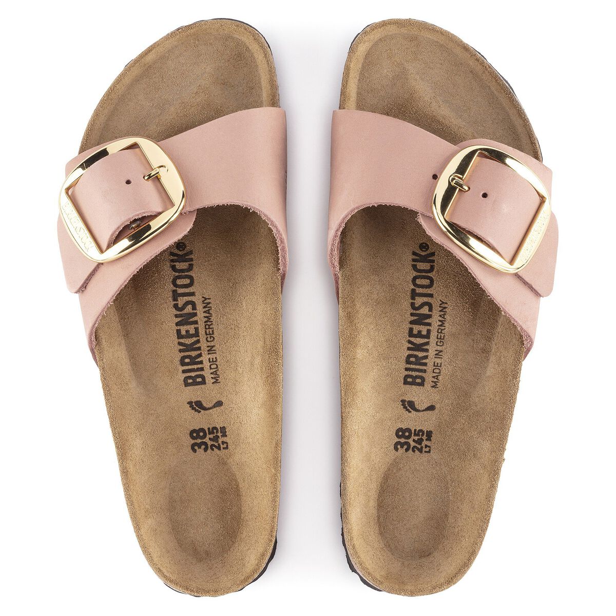 Madrid Big Buckle Nubuck Leather