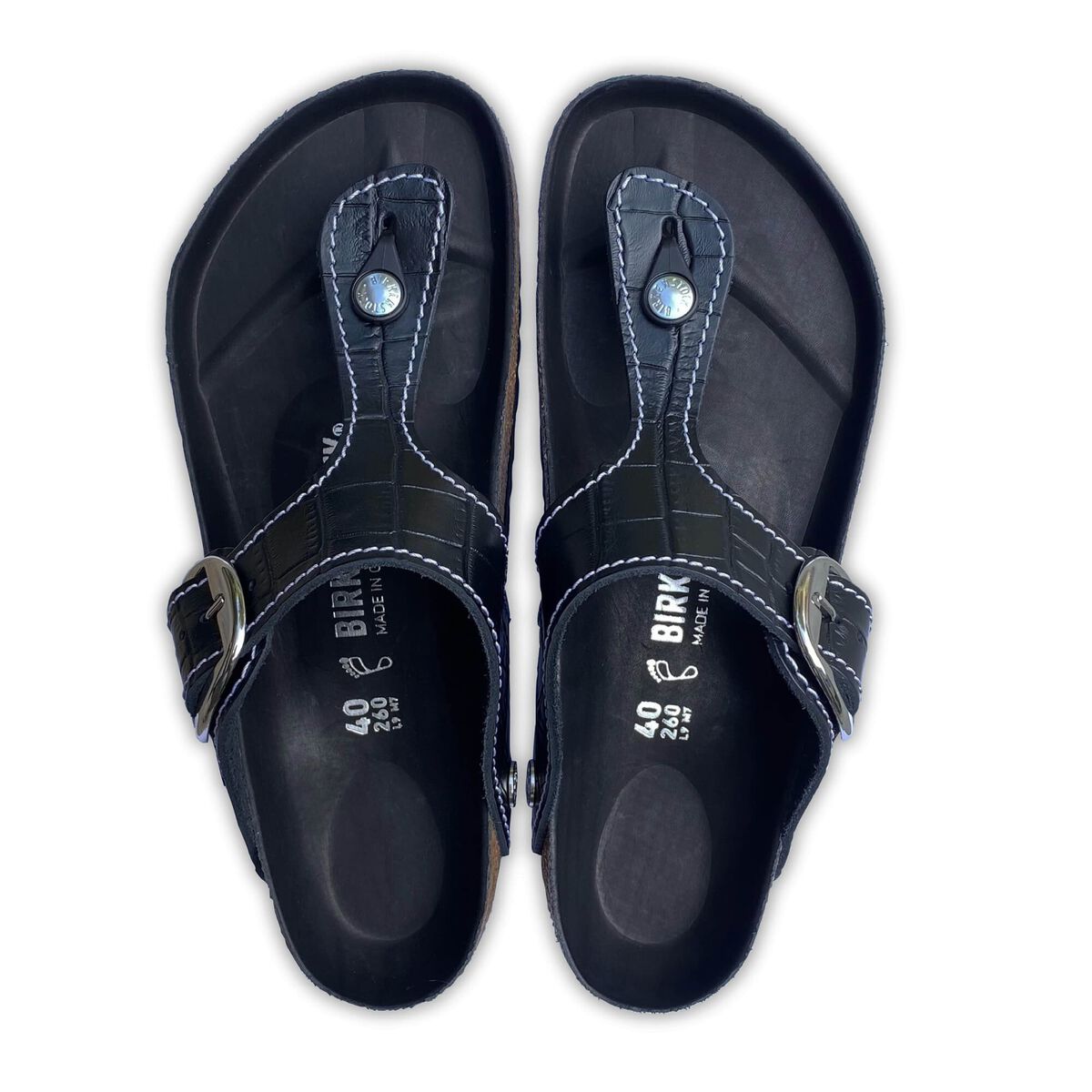 Gizeh Big Buckle Natural Leather Patent