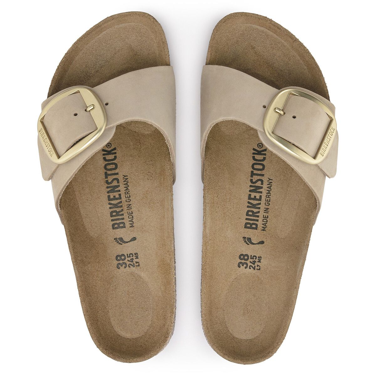 Madrid Big Buckle Nubuck Leather