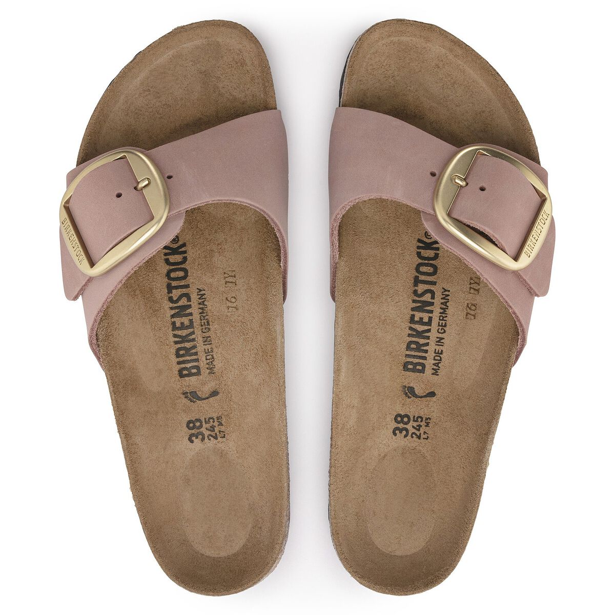 Madrid Big Buckle Nubuck Leather