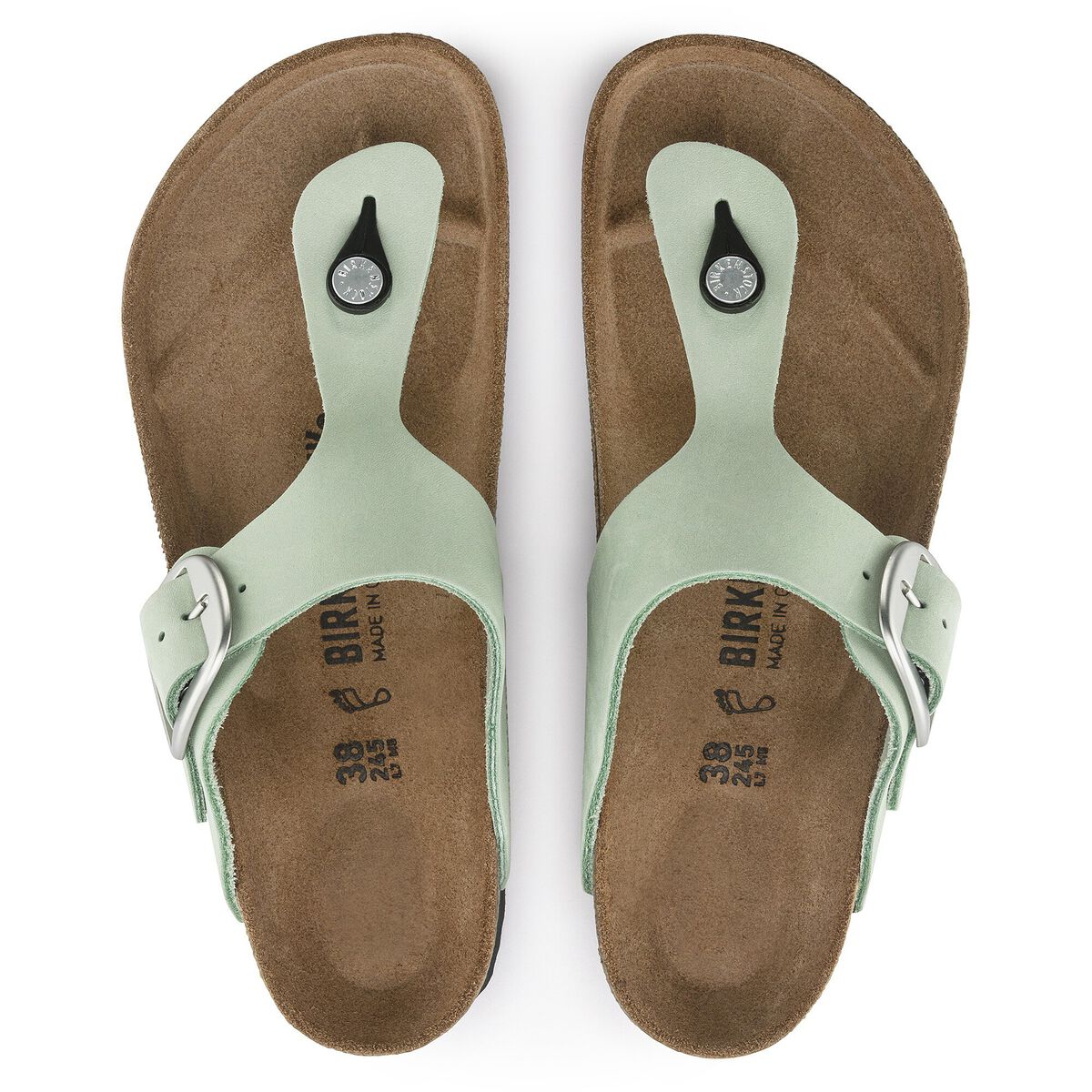 Gizeh Big Buckle Nubuck Leather