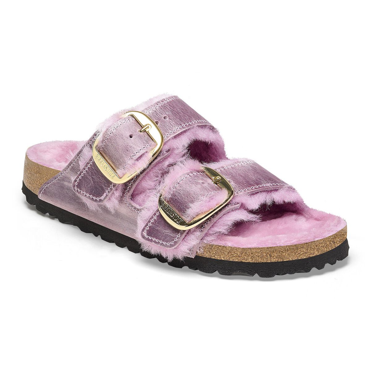 Arizona Big Buckle Shearling Oiled Leather
