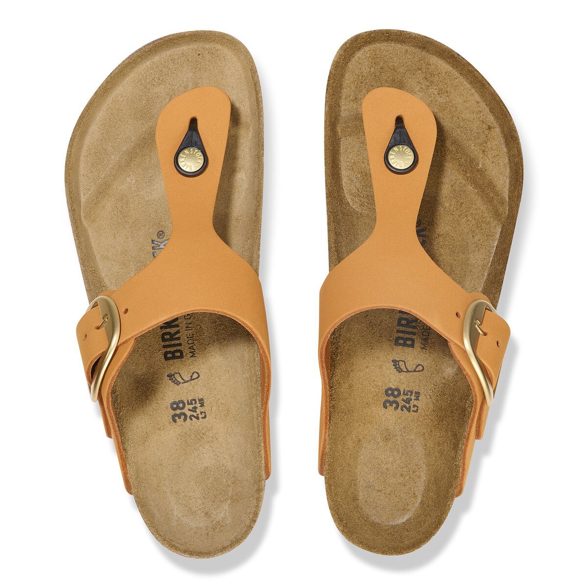 Gizeh Big Buckle Nubuck Leather