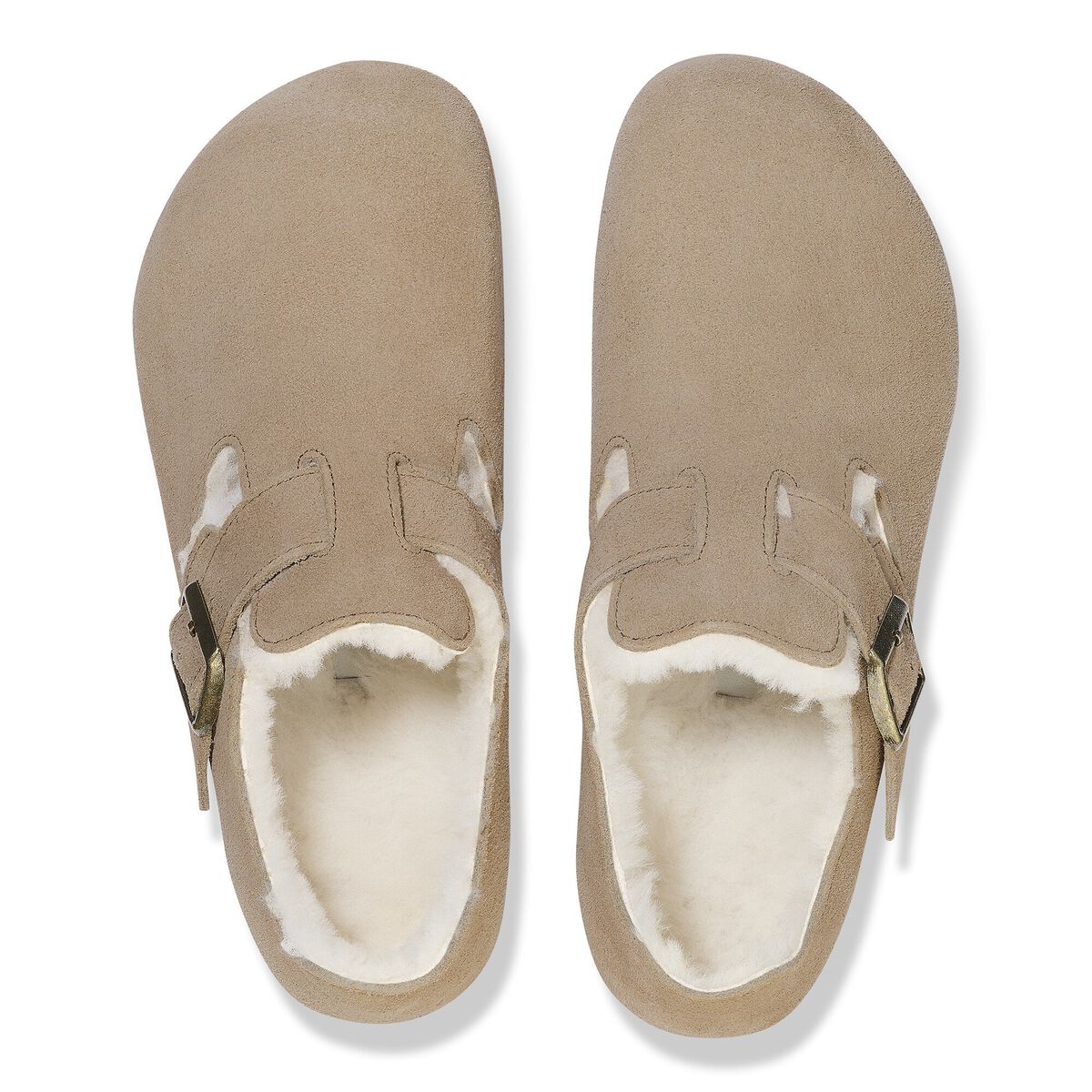 London Shearling Suede Leather