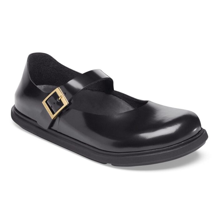 Mantova Droplet Buckle Natural Leather Patent