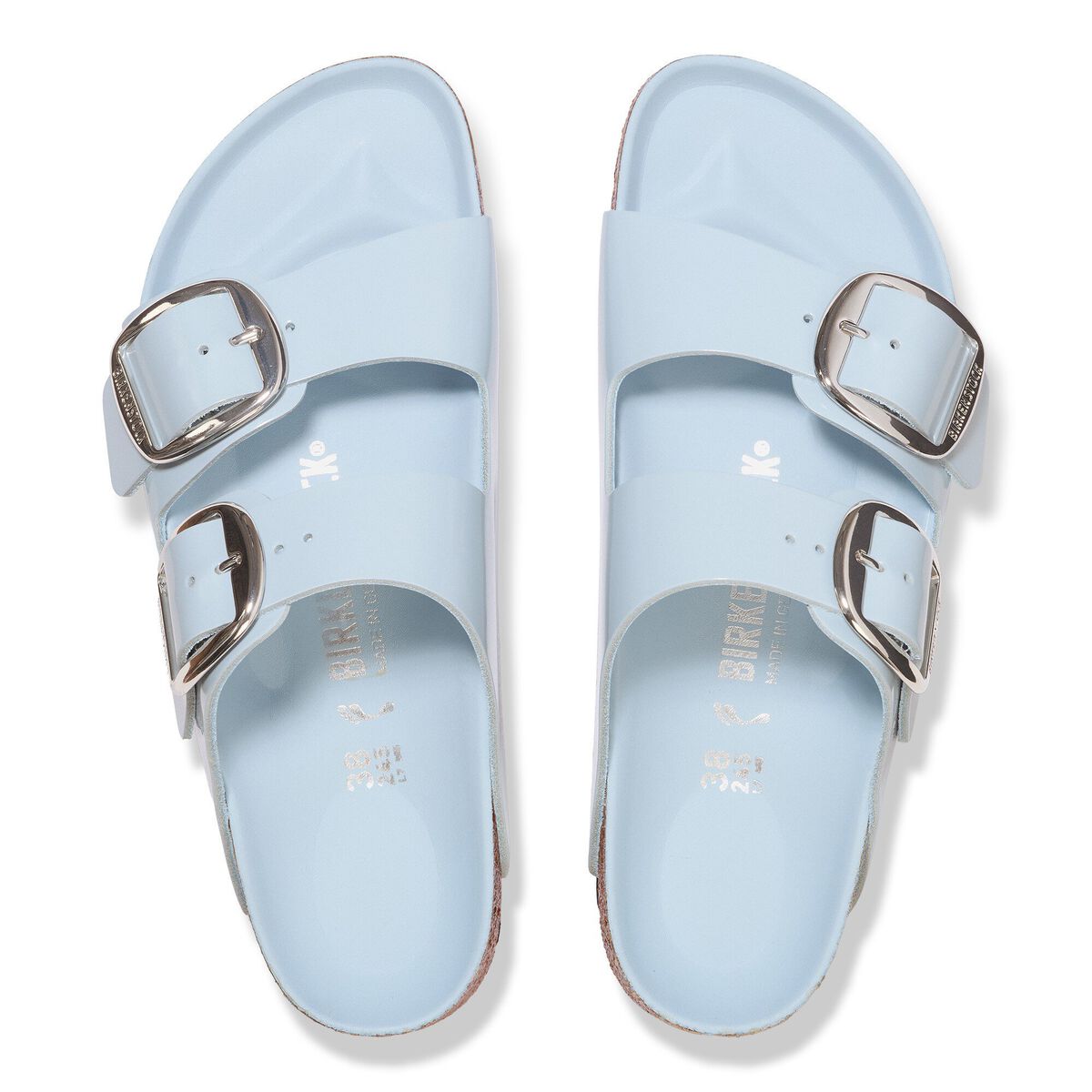 Arizona Big Buckle Natural Leather Patent