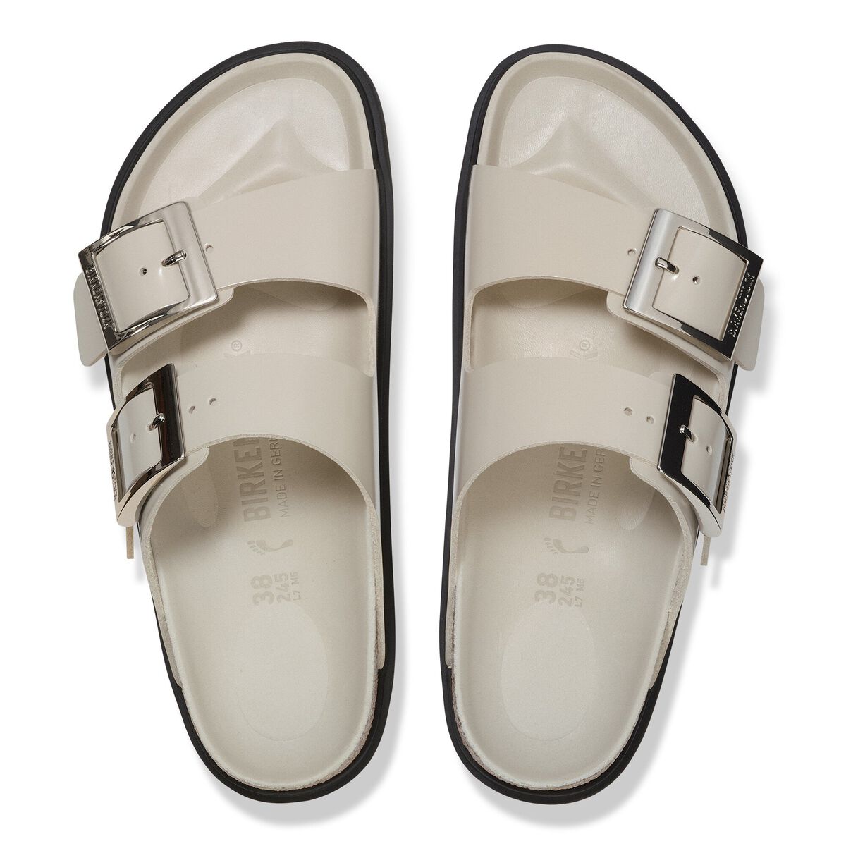 Arizona Droplet Buckle Natural Leather Patent