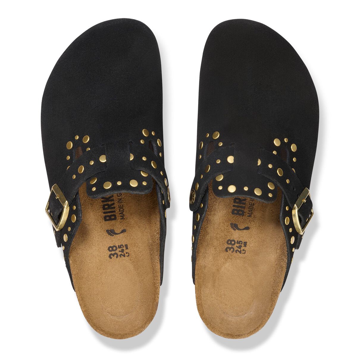 Boston Rivets Suede Leather