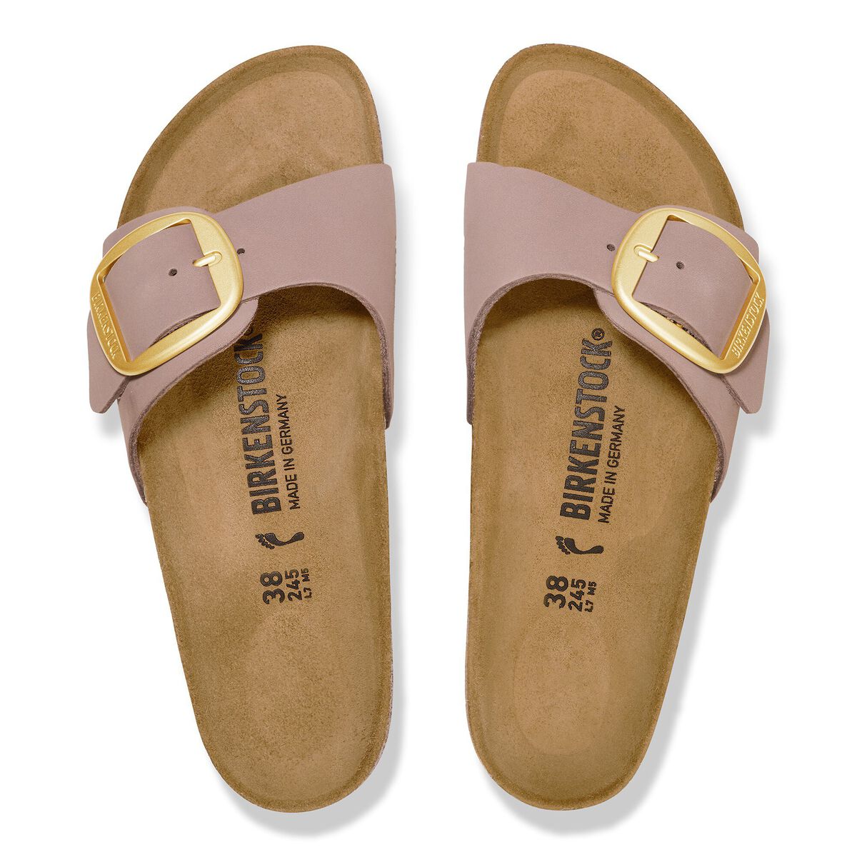 Madrid Big Buckle Nubuck Leather