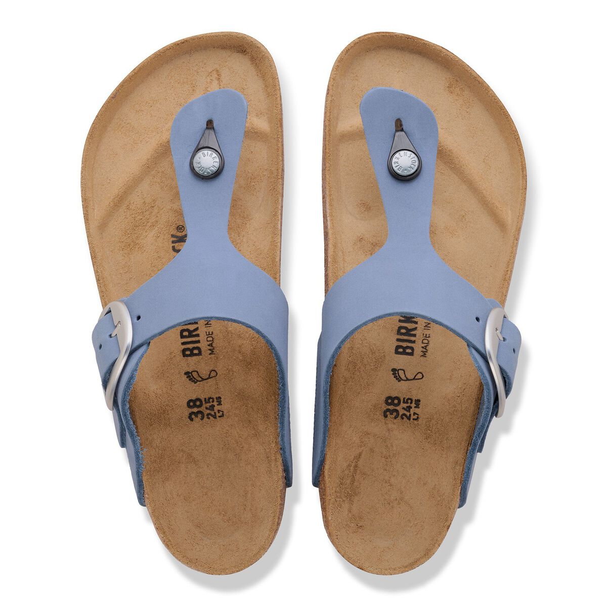 Gizeh Big Buckle Nubuck Leather