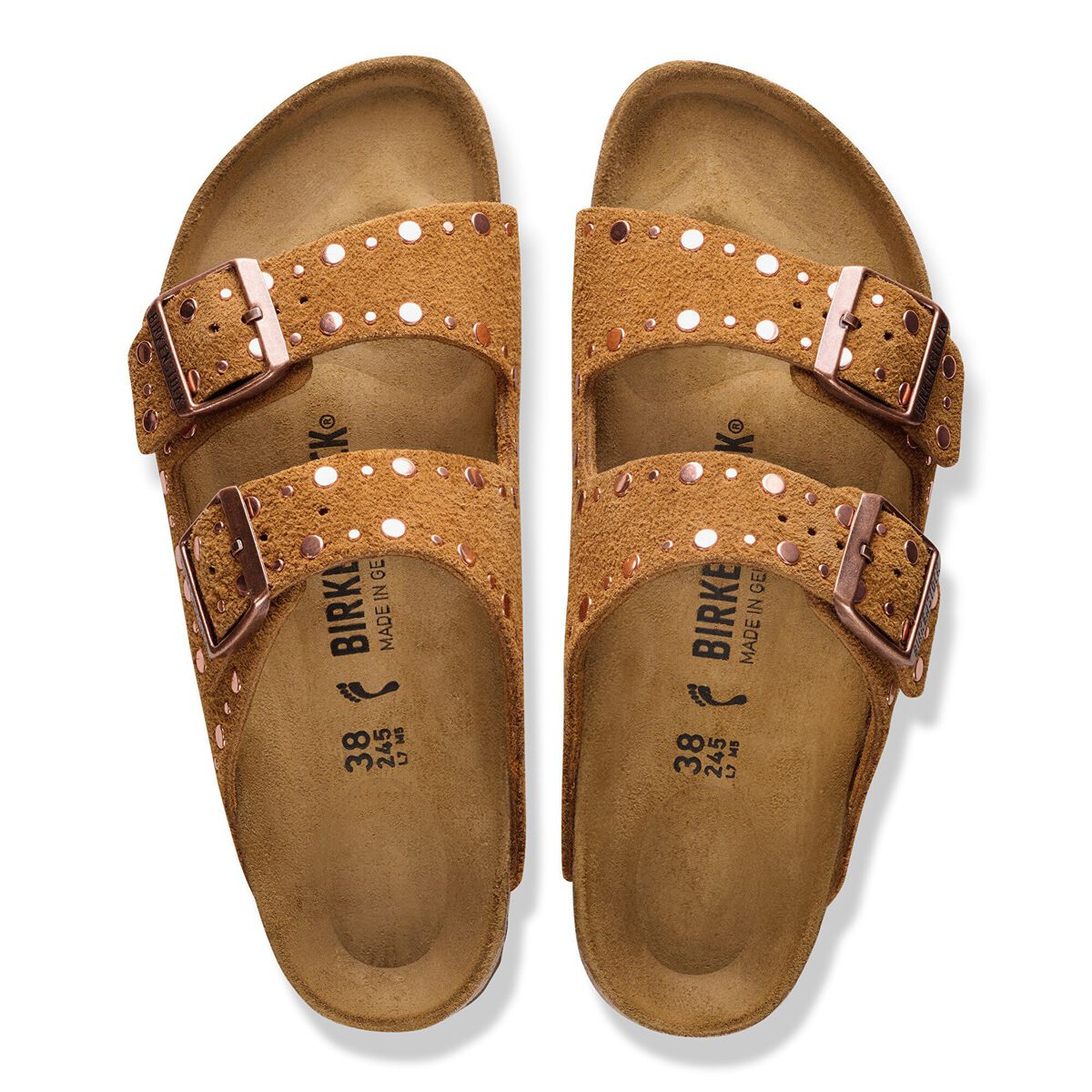 Arizona Rivets Suede Leather