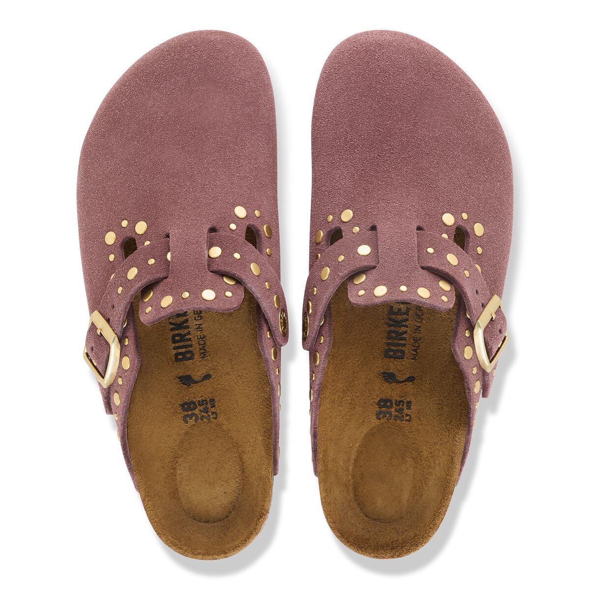 Boston Rivets Suede Leather